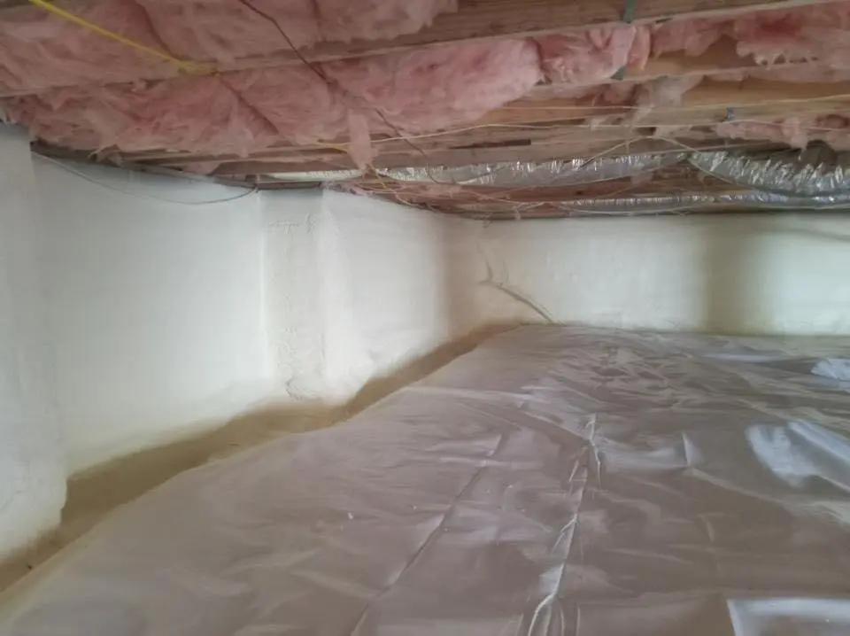 Crawl space encapsulation with closed-cell spray foam for Roof Maintenance in Heeia